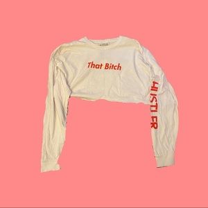 That Bitch Hustler crop L/S